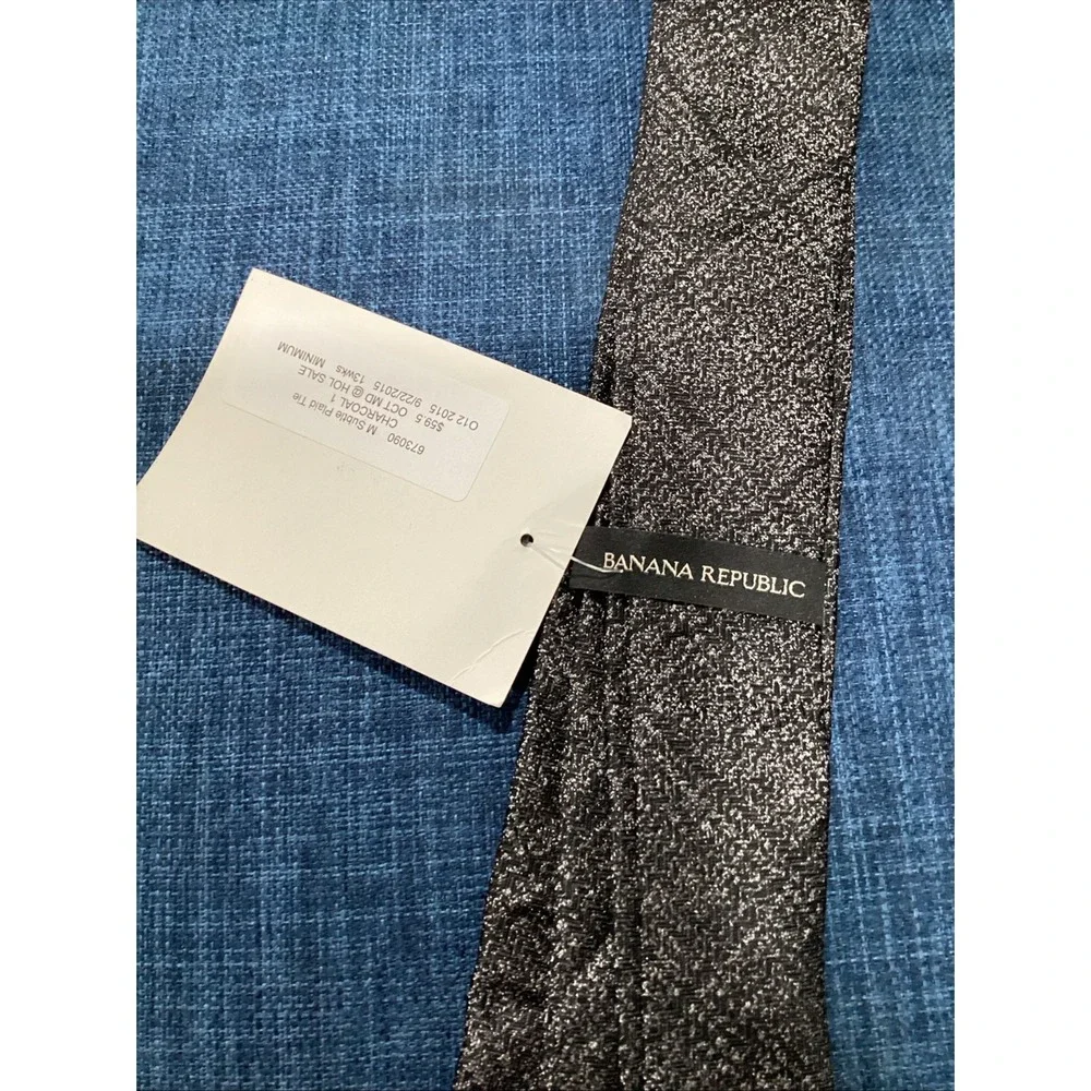 NWT Banana Republic Men's Neck Tie Charcoal